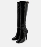 Saint Laurent - Elle 105 embellished knee-high boots