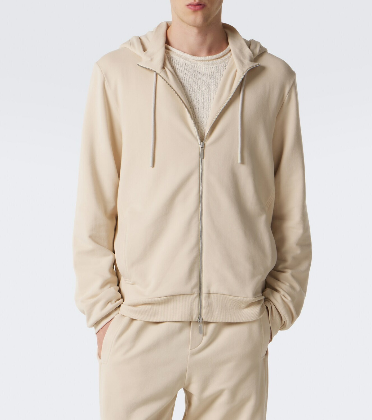 Zimmerli Jersey zip-up hoodie