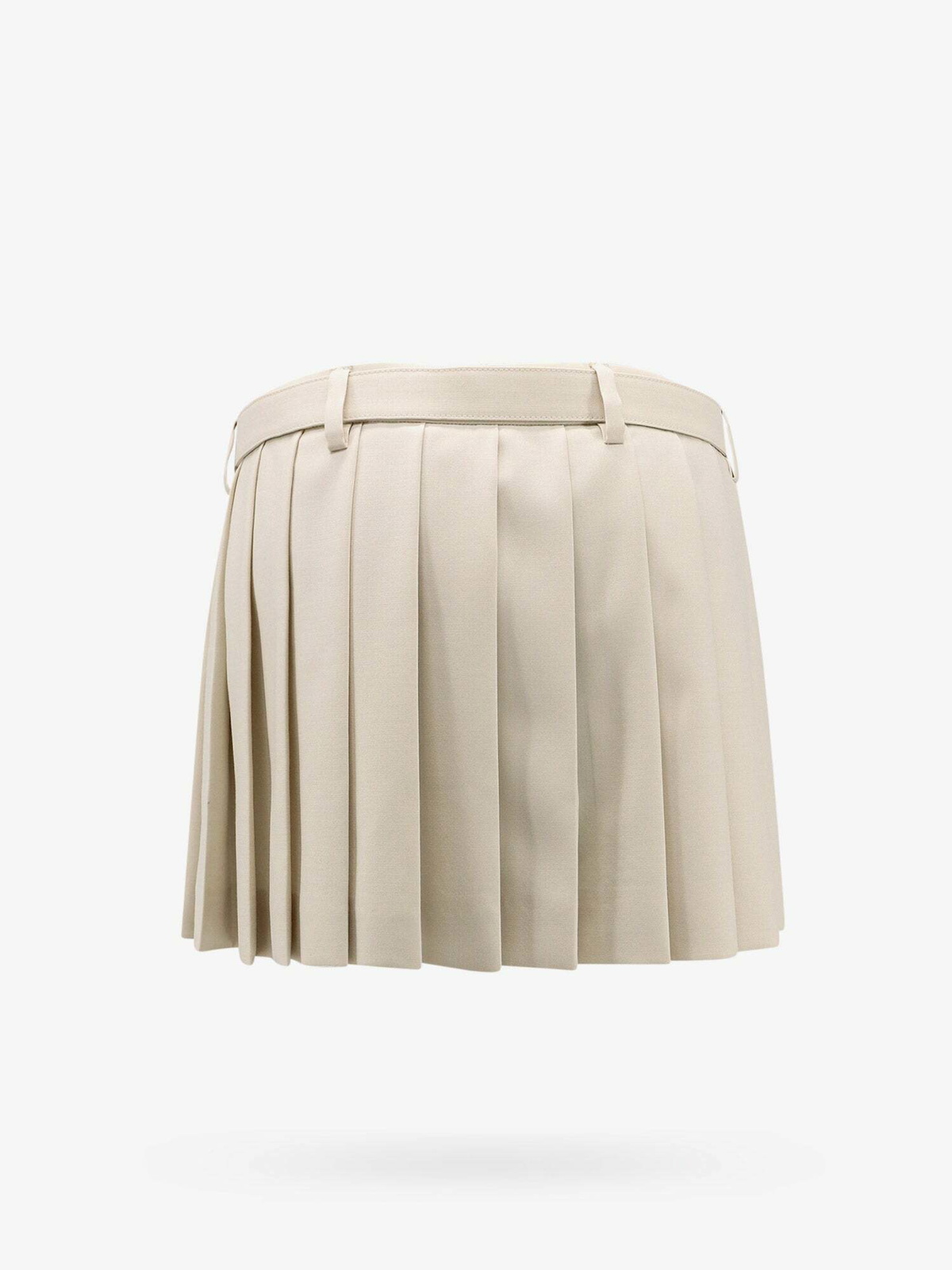 Miu Miu Skirt Beige Womens Miu Miu