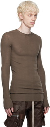 Rick Owens Gray Rib Sweater