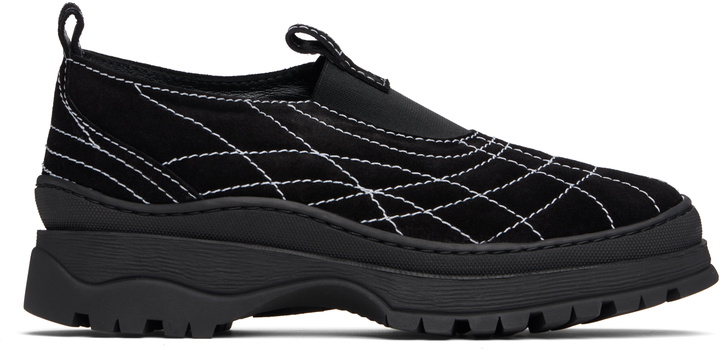 Photo: Nicole Saldaña Black Sacha Suede Sneakers