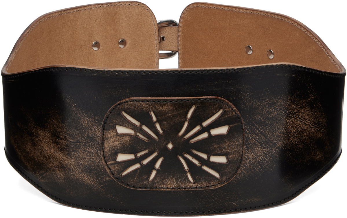 OUR LEGACY Black & Tan Sunny Girdle Belt