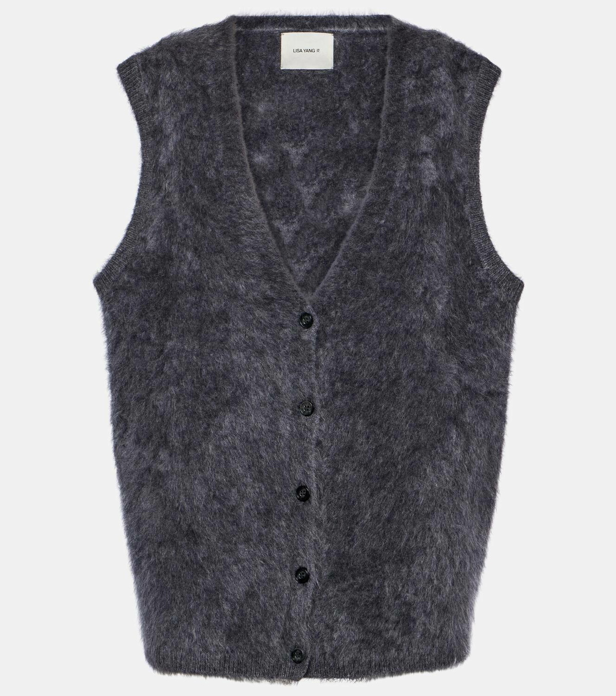 Lisa Yang Astrid brushed cashmere vest Lisa Yang