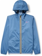 Maison Kitsuné - K-Way Claude Logo-Appliquéd Ripstop Hooded Jacket - Blue