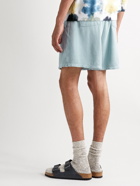 Jungmaven - Garment-Dyed Hemp and Organic Cotton-Blend Jersey Shorts - Blue