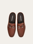 Ferragamo Mens Gancini ornament mule in Brown