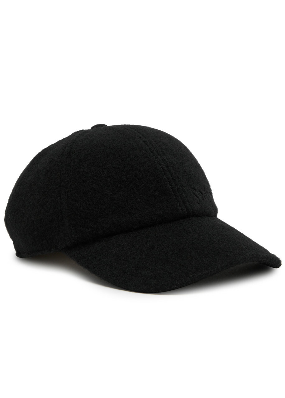 Saint Laurent - Logo wool-blend bouclé cap Saint Laurent