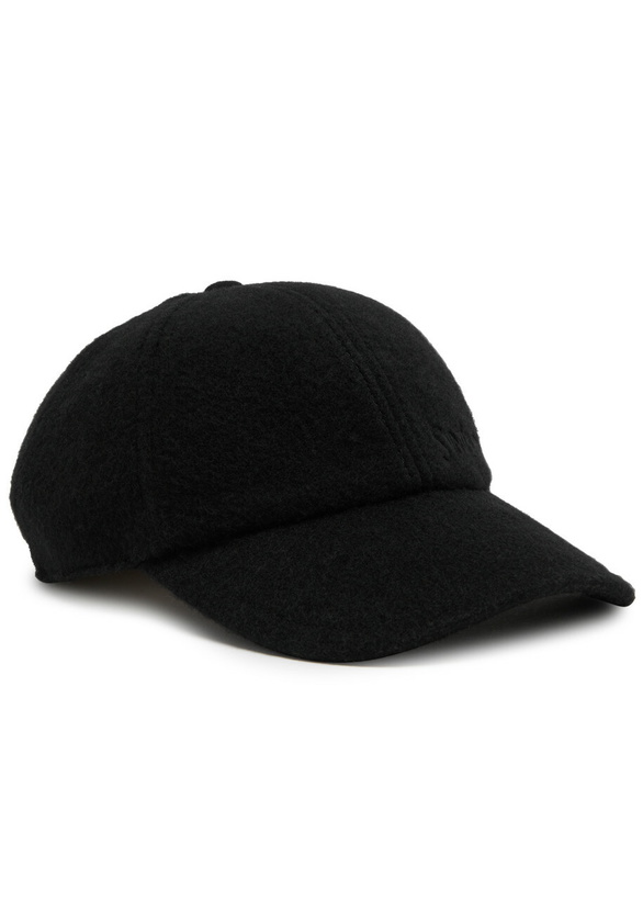 Photo: Saint Laurent Logo-embroidered Cashmere cap Black