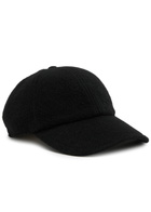 Saint Laurent Logo-embroidered Cashmere cap Black
