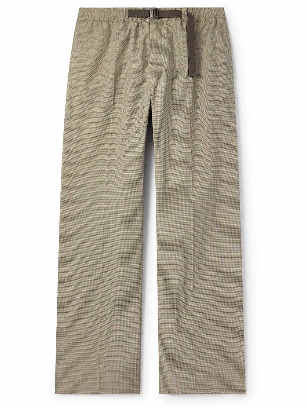 Photo: Our Legacy - Wander Wide-Leg Belted Prince of Wales Cotton-Blend CORDURA® Trousers - Neutrals