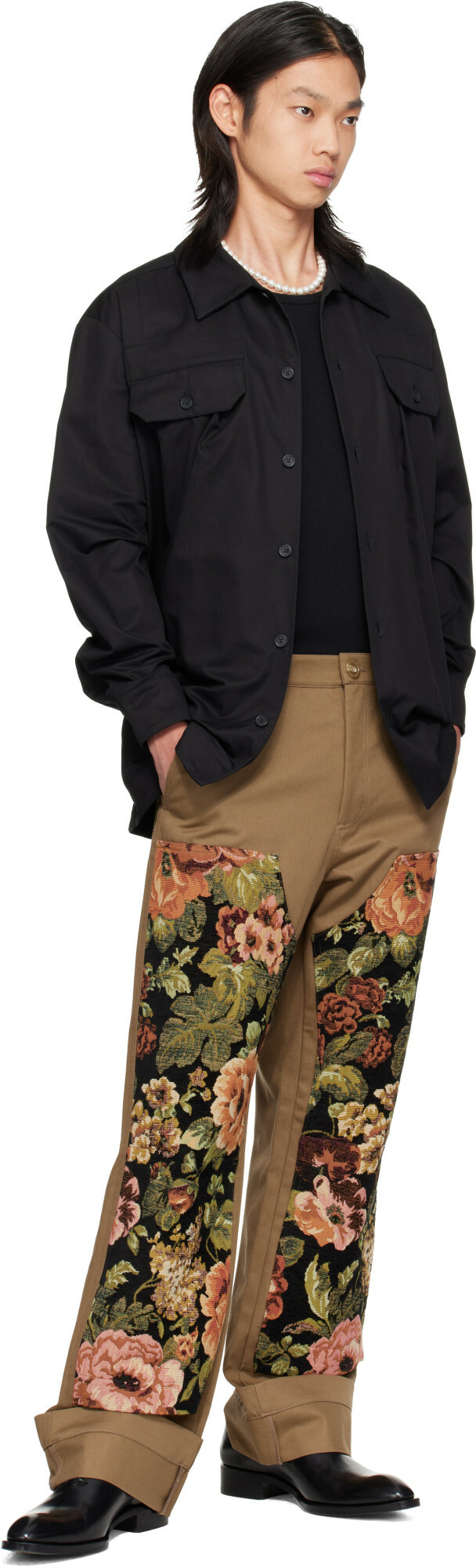 Simone Rocha Black Military Overshirt