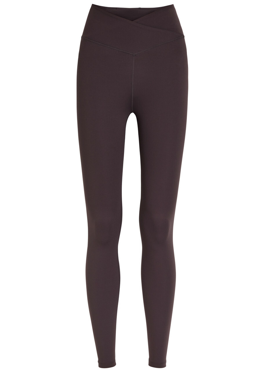 Tala Dayflex Cross-over Stretch-jersey Leggings Brown