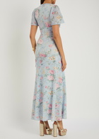 Needle & Thread Pompadour Garden Floral-print Tulle Gown Light Blue