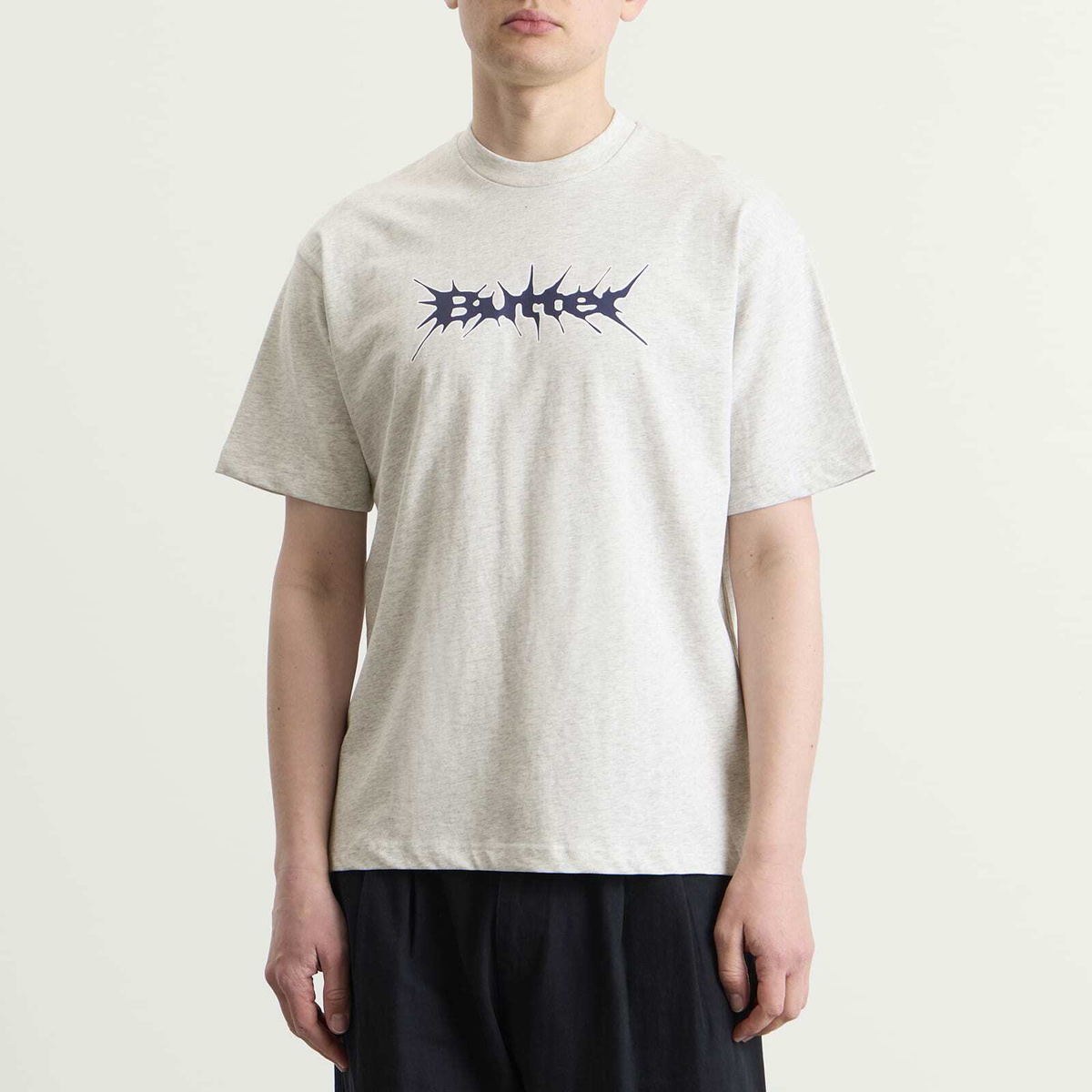 Butter Goods Men's Nail Logo T-Shirt in Ash