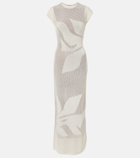 SIR Solange knitted semi-sheer maxi dress