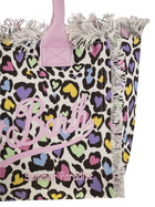 MC2 Saint Barth Vanity - Canvas Bag With Heart Print