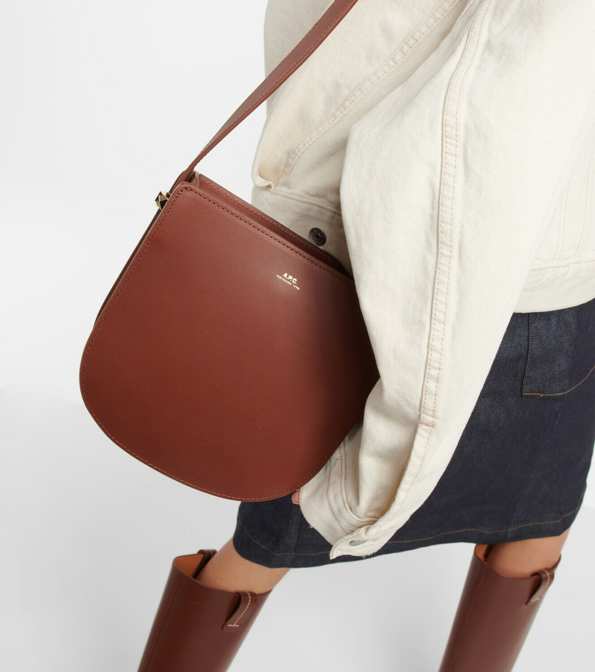 A.P.C. - Genève Medium leather crossbody bag