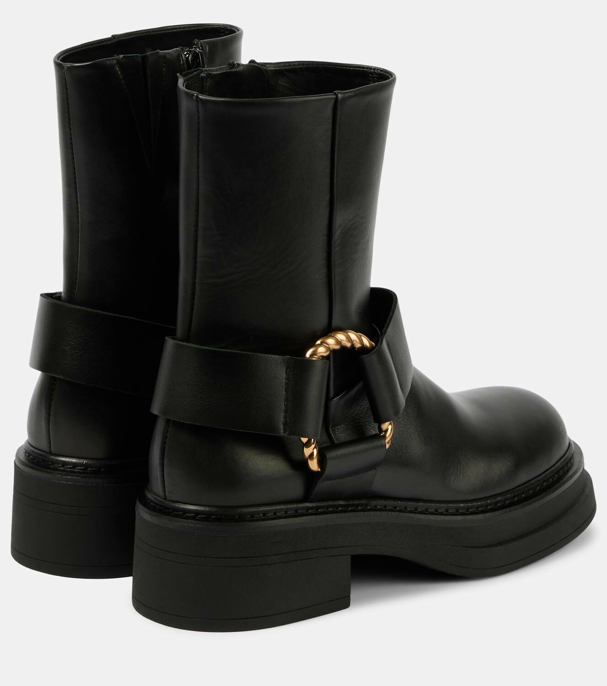 Dorothee Schumacher Chic Sophistication leather combat boots