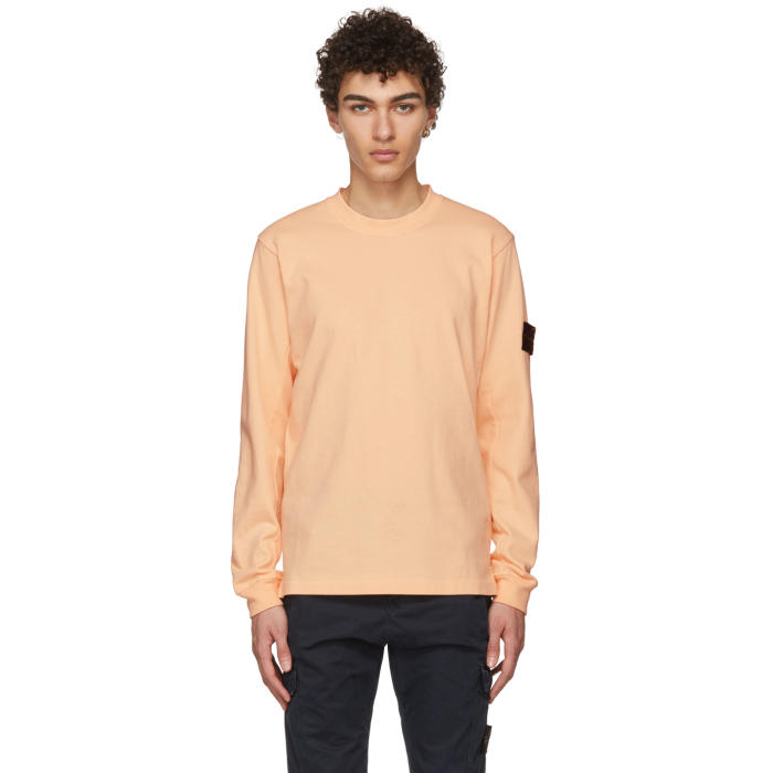 Photo: Stone Island Orange Arm Badge T-Shirt