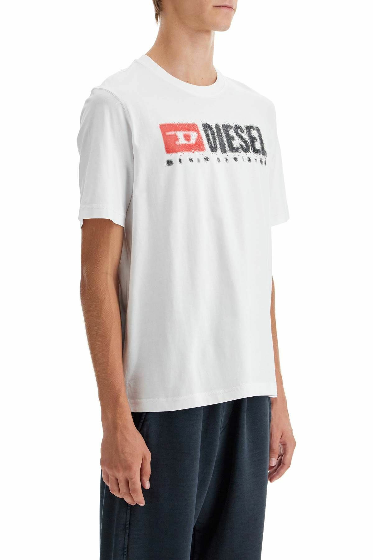 DIESEL t-shirt t-adjust-k14 with White Diesel