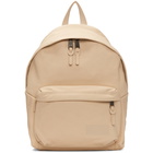 Eastpak Beige Leather Padded Pakr Backpack