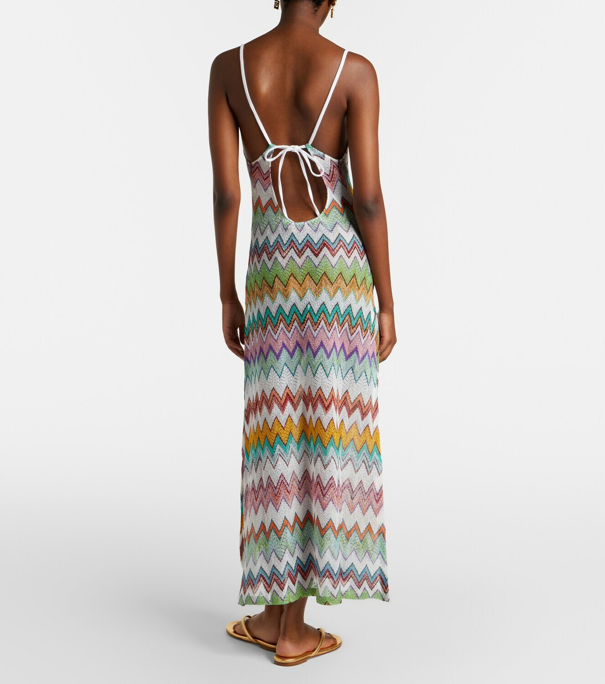 Missoni Zigzag lamé maxi dress