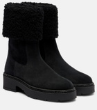 Rene Caovilla Embellished suede Chelsea boots