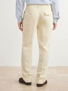 Drake's - Games Linen Straight-Leg Trousers - Neutrals