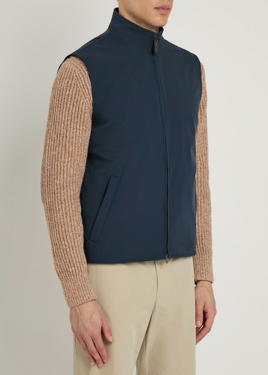 Tods High-neck Stretch-shell Gilet Blue