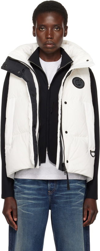 Photo: Canada Goose White 'Black Label' Junction Down Vest