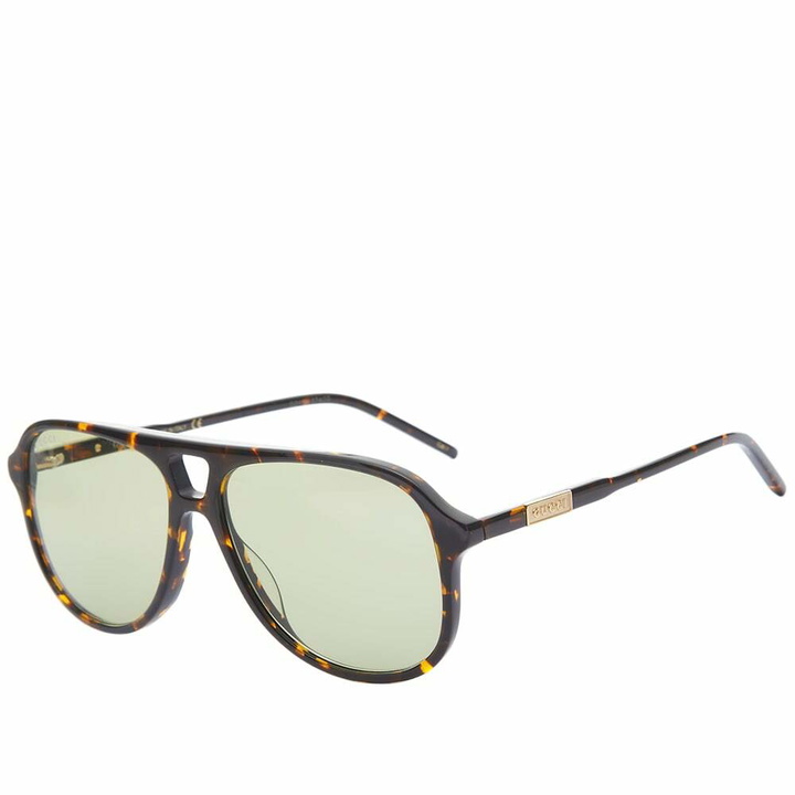 Photo: Gucci Men's Eyewear GG1156S Sunglasses in Havana/Green