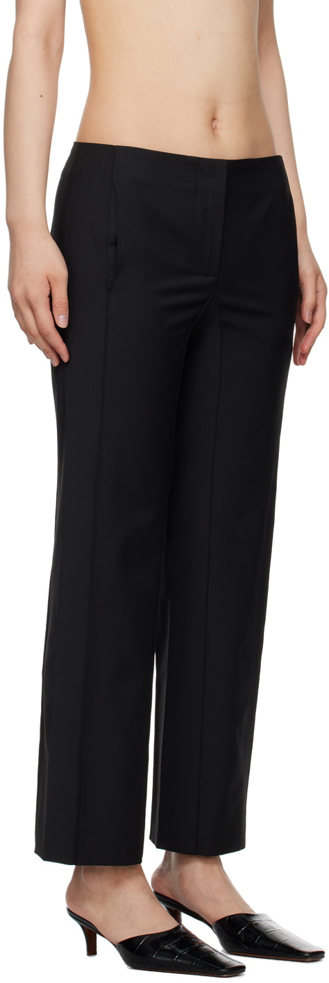 BEVZA Black Square Cigarette Trousers