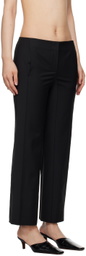 BEVZA Black Square Cigarette Trousers