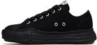 Maison MIHARA YASUHIRO Black Peterson OG Sole Canvas Low-Top Sneakers