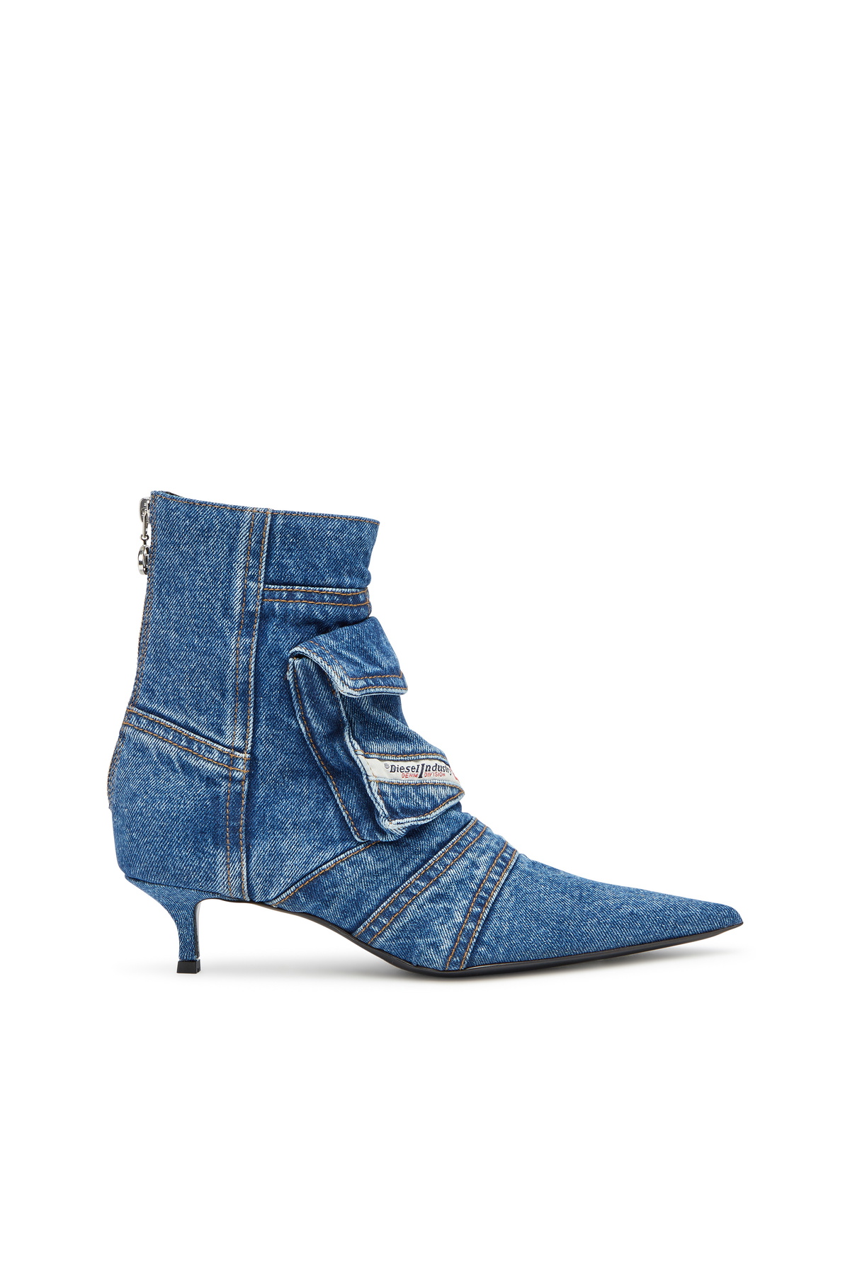 Low Ankle Boots in Gasoline Inky Blu