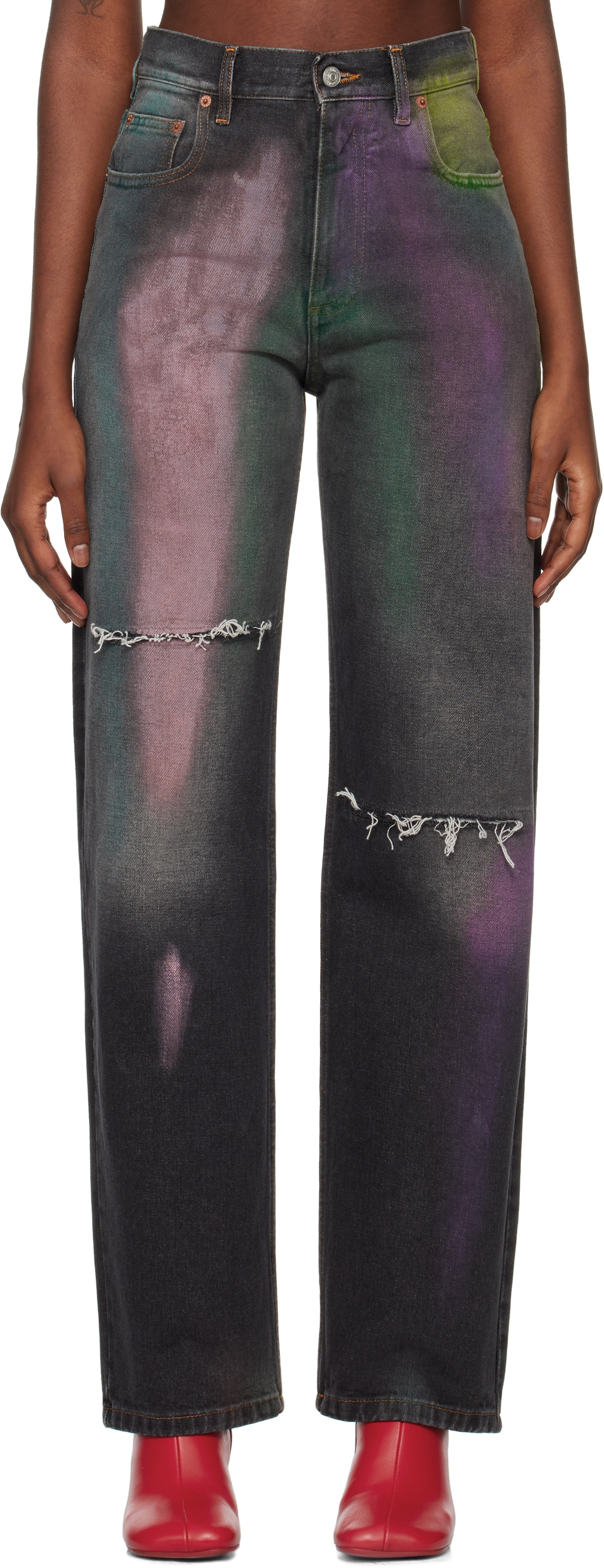 MM6 Maison Margiela Multicolor 5-Pocket Jeans MM6 Maison