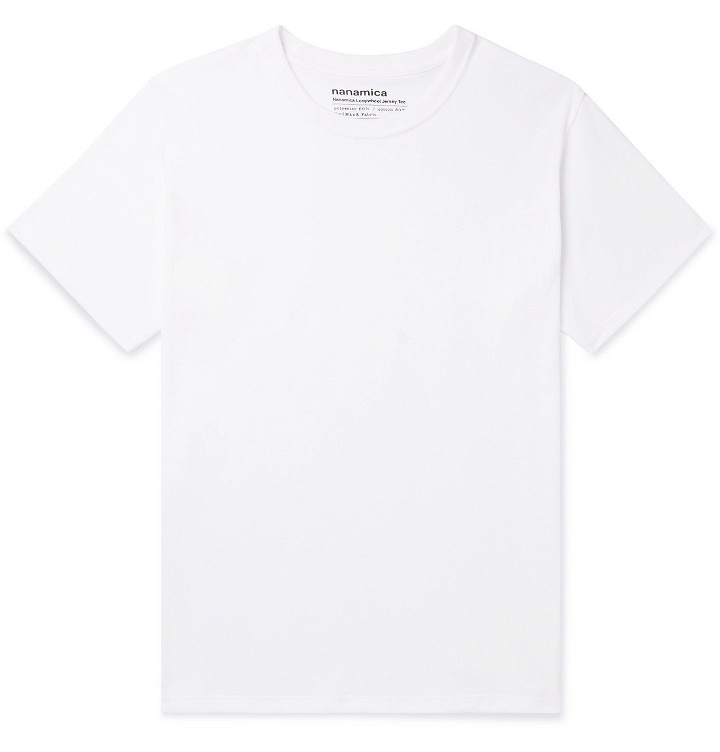 Photo: NANAMICA - COOLMAX Cotton-Blend Jersey T-Shirt - White