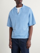 Blue Blue Japan - Knitted Polo Shirt - Blue
