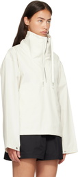 AGOLDE White Lydia Popover Anorak