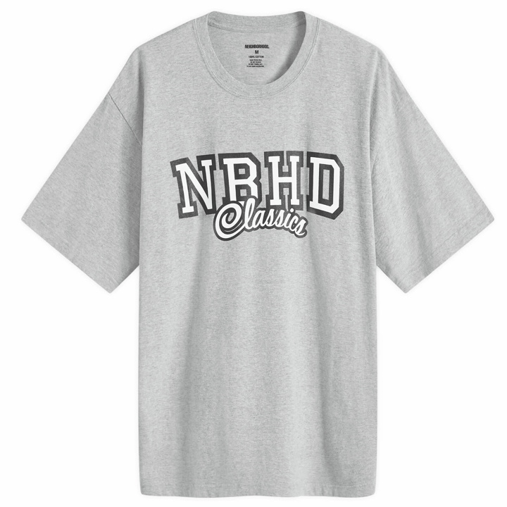 Photo: Neighborhood Men's 3 Printed T-Shirt in Grey
