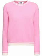 MSGM Wool Blend Knit Crewneck Sweater
