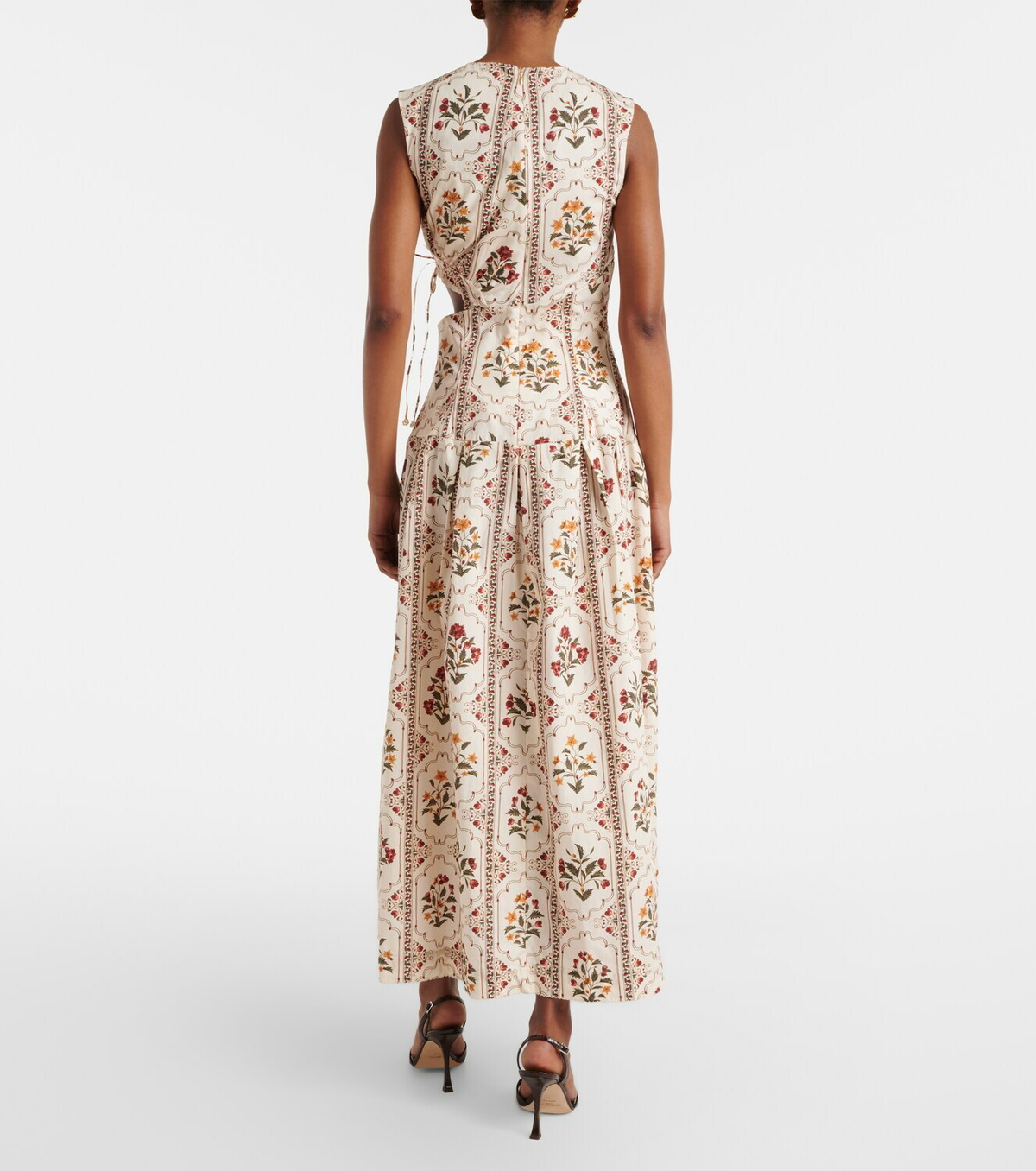 Agua by Agua Bendita Otoño Andes floral cotton midi dress