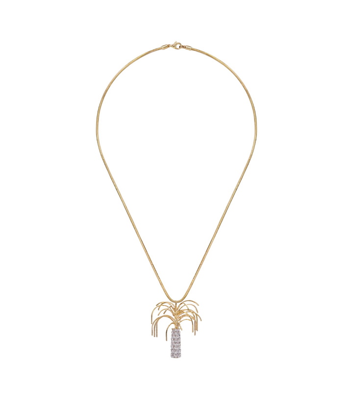 Photo: Yvonne Léon Palmier 9kt and 18kt gold pendant necklace with diamonds