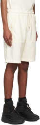 C.P. Company White Cotton Shorts