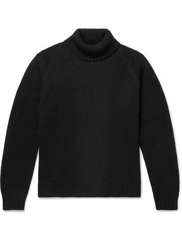 Photo: UMIT BENAN B - Cashmere Rollneck Sweater - Black