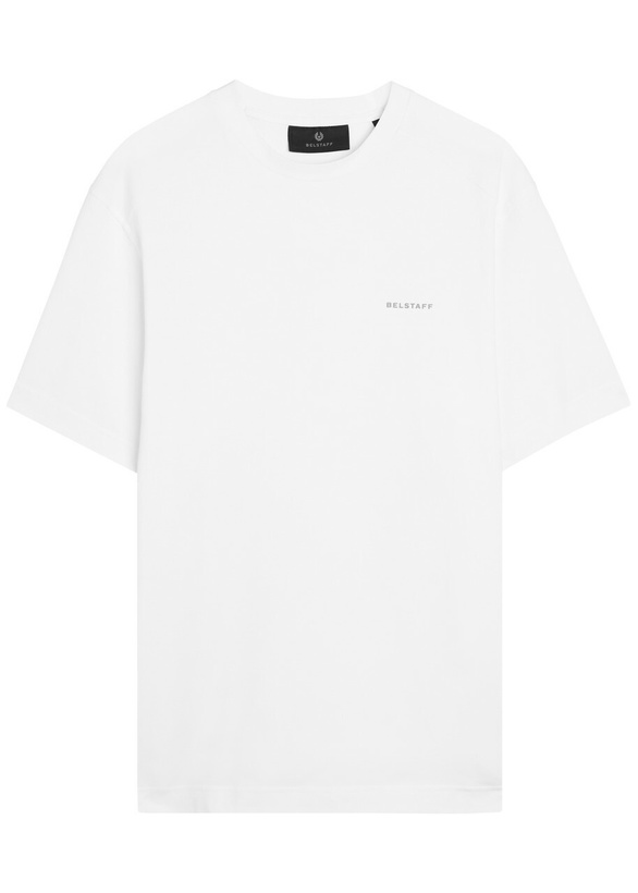 Photo: Belstaff Logo Stretch-cotton T-shirt White