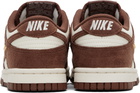 Nike Burgundy & White Dunk Low Sneakers