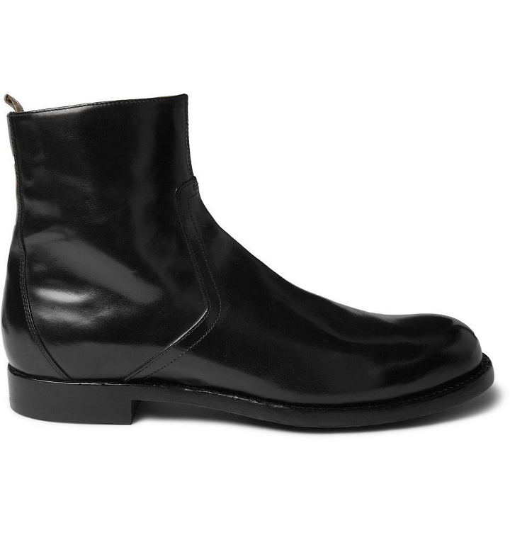 Photo: Officine Creative - Polished-Leather Chelsea Boots - Black