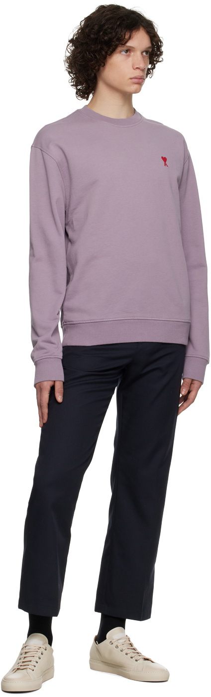 AMI Paris Purple Ami de Cœur Sweatshirt