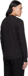 rag & bone Black Classic Flame Henley
